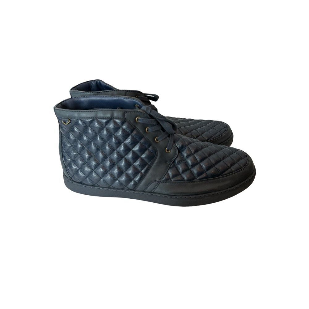 STACY ADAMS Sneakers‎ Mens Navy Blue Round Toe Leather  14 M